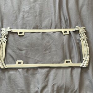 Palm tree License plate cover